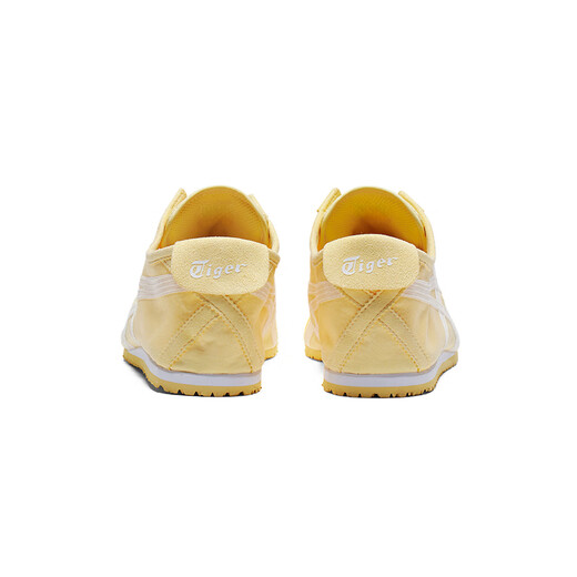 Onitsuka Tiger Sports Casual Shoes for Men and Women Lazy Breathable Shoes MEXICO 66 SLIP-ON Light Yellow 38