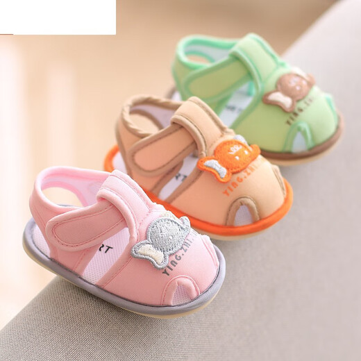 G.Duck Kids Little Duck Duck 0-1 ans Sandales de bébé Été hommes et femmes Chaussures pour tout-petits 6-12 mois Chaussures en tissu nouveau-nés Tissu respirant A-2033 Green clair taille 12 Taille 10.5 cm Recommandé pour 1 à 5 mois