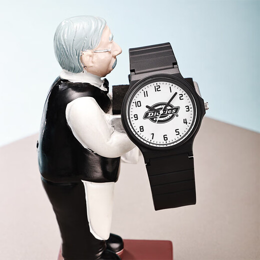 Dickies student watch for teenagers, middle and high school students, special mechanical pointer exam silent sports watch for children 538 black