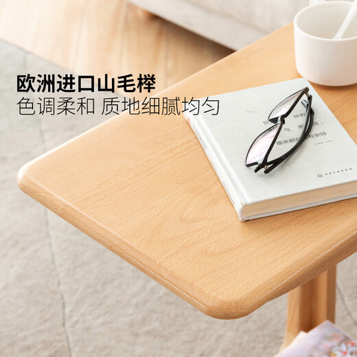 Mesa de café de madera sólida de madera genji sala de café móvil mesa de café mesa de café sencillo dormitorio mesita pequeña