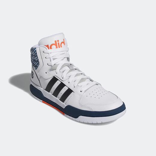 Adidas casual shoes men's shoes 2025 new summer sports shoes NEO high top versatile student shoes FY6621 GY0723 black, white and blue 42.5