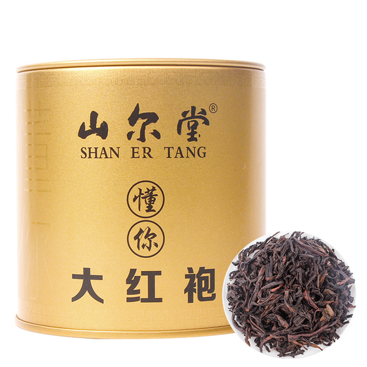 山尔堂 乌龙茶大红袍福建武夷岩茶一级口粮茶岩韵显醇香自饮 40克*1罐
