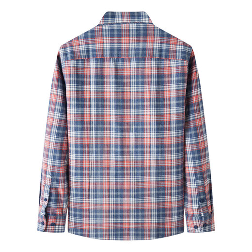 Рубашка Шаньшань из чистого хлопка, клетчатая мужская рубашка с длинными рукавами, теплая, против морщин, легкая в уходе, приятная для кожи, мягкая мужская весенне-осенняя рубашка