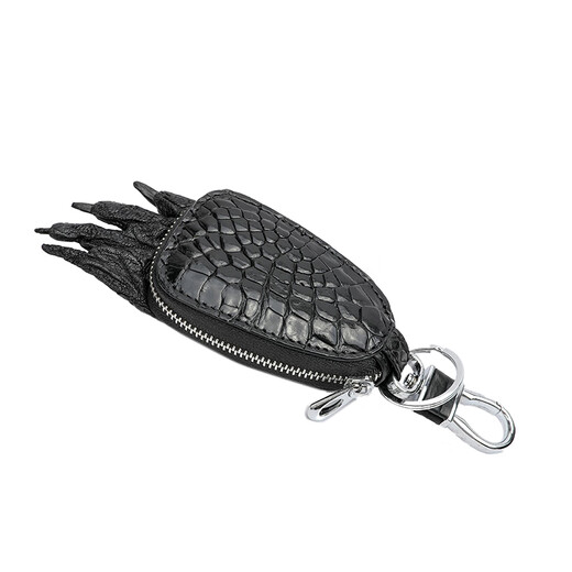 Vitas Glajofu Crocodile en cuir clés sac en cuir authentique simple de voiture simple clés de voiture de taille de carte multifonction sac crocodile Claw Chain Crocodile Belly Key Sac