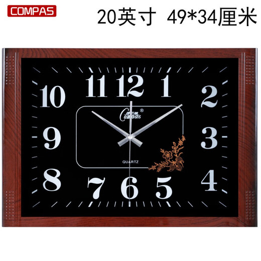 Combasi Silent Wall Clock Гостиная спальня кварцевая часа офисная школа расписание настенные часы 49*34 см. Модель календаря белого диска