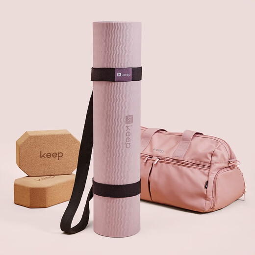 Halten Sie die Dehnungsmatte Yogamatte, zweifarbige, dicke, verlängerte Fitnessmatte, Slip-Yoga-Sprungmatte TPE 12801 Klassischer 61 cm dunkelgrau/silbergrau-7mm halten