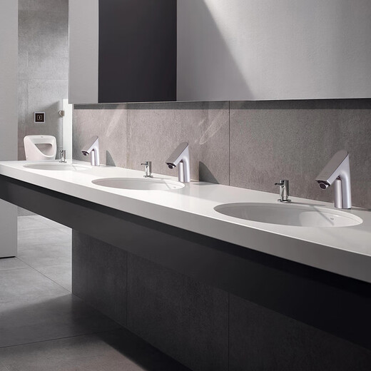 
Guyuan All copper induction faucet single cold water cold water hospital laboratory public places hotel airport school intelligent fully automatic induction basin faucet battery power supply GY6175AB single cold water