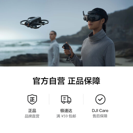 DJI Avata 2 Flying Kit (version à trois batteries) drone de photographie aérienne à la première personne lunettes volantes contrôle somatosensoriel immersif