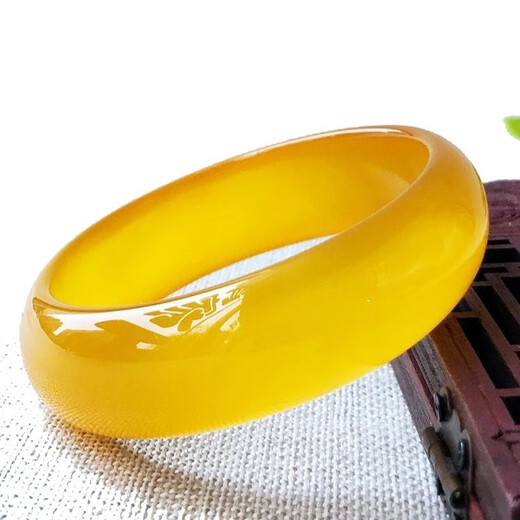 Chengyuanxiang CREORISETIN new generation raw mineral beeswax bracelet raw stone chicken fat yellow beeswax bracelet men's and women's beeswax amber bracelet 64