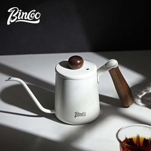 Bincoo hand brewing kettle small mini portable coffee pot long mouth thin mouth pot stainless steel hanging ear coffee kettle