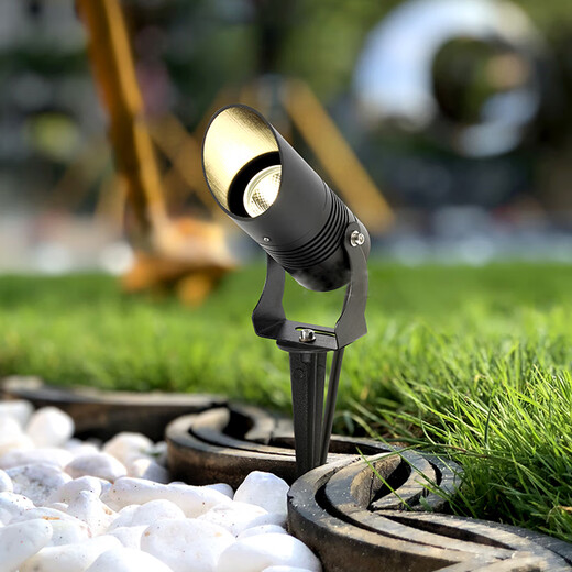 Yilin (yilin) LED tree light, outdoor park ground light, landscape green plant ground light, waterproof mud light, 3W oblique floor light, warm light