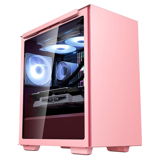 DEEPCOOL Rubik's Cube 110 magnetic computer case pink (water-cooled chassis/magnetic side panels, 3-second quick installation/built-in graphics card bracket)