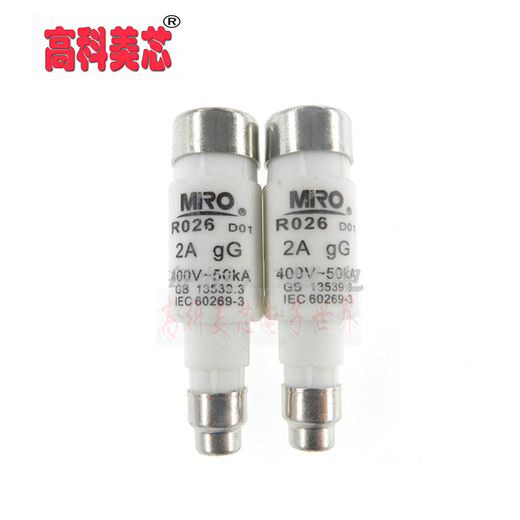Yunye ceramic fuse RO26 400V 50KA fuse spiral fuse RO26 4A (one)