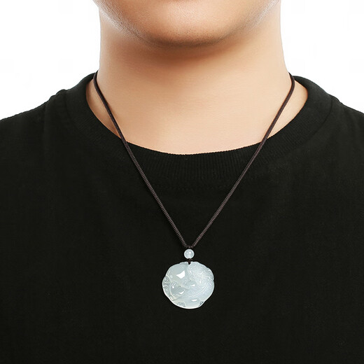 Phoenix Jewelry Ice chalcedony Pixiu pendant men and women responsive jade pendant natural jade necklace birthday gift