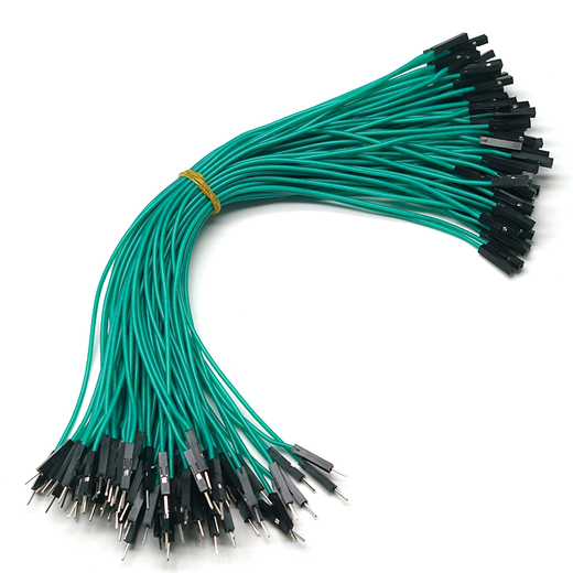 Throwing Stones 1P Rehearsal DuPont Wire 26AWG Silicone Insulated Wire High Temperature Resistant Electronic Wire Experiment Consumables 100 in a Bundle 20cm Wire Length 100/piece Green 20cm Female to Female