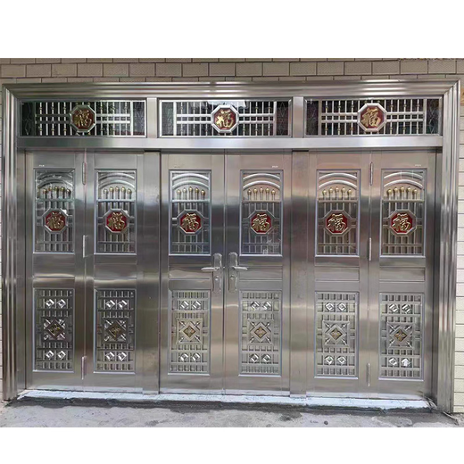JRB Jiaruibao stainless steel door rural self-built house four-open door four-door entry into the villa living room 304 anti-theft door four-open door style 12