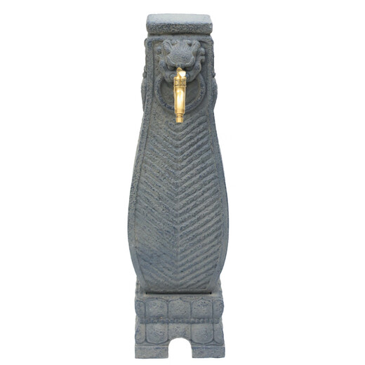 Kushifang courtyard balcony water plug mop pool outdoor garden decoration landscaping column faucet household floor-standing mop pool W055-2 Peaceful Joy column water plug with faucet