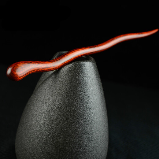 Meng Junchen small leaf rosewood hairpin tassel hairpin Hanfu Chinese classical lady simple hairpin