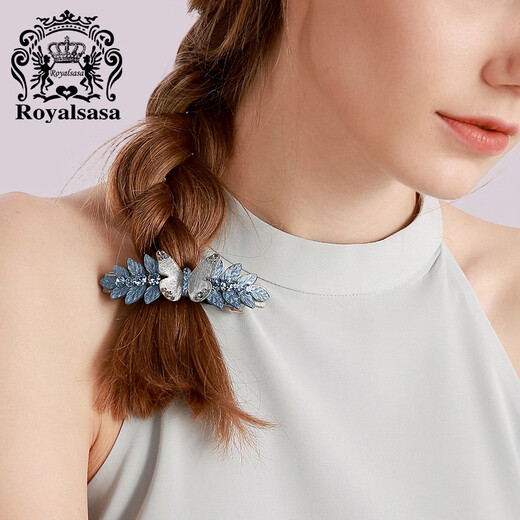 Royal sasa royal salsa hairpin top clip hairpin butterfly hair accessories ponytail clip spring clip horizontal clip jewelry