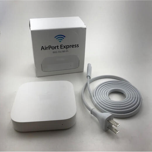 Router inalámbrico de Apple A1392 Estación base de música Música Digital WiFi Extender Airport A1392 Caja de colección completa