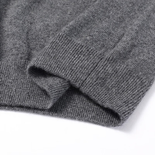 Hengyuanxiang Cashmere Sweater Мужской половина водолазки среднего кашемира среднего кашемира Осень и зимний бизнес Случайный теплый свитер Black M 170