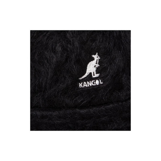 KANGOL Unisex Black Rabbit Fur Fisherman Hat K3477BK001 L