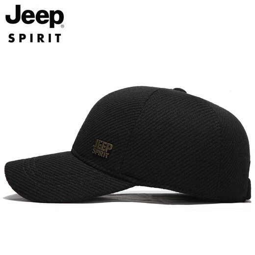 JEEP hat men's baseball cap autumn and winter velvet thickened peaked cap windproof ear protection warm outdoor winter hat A0143
