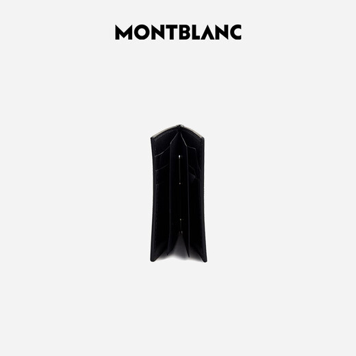 万宝龙MONTBLANC 匠心系列6卡位牛皮黑色钱夹130316礼物