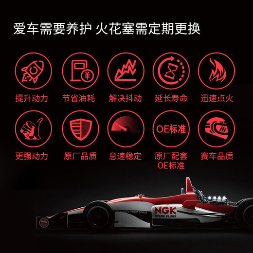 NGK iridium platinum spark plug ILKR8R8 four-pack Changan CS55/CS75/CX70 Keshan Ruicheng Yidong Auchan