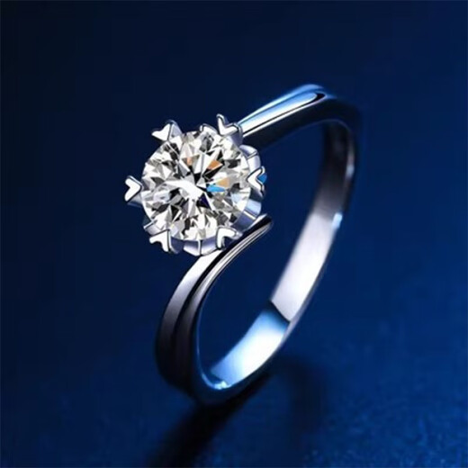 Fat Donglai quality moissanite diamond ring for men PT950 platinum ring couple wedding ring 18kl platinum stone for women classic platinum women's ring 1 carat