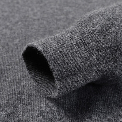 Hengyuanxiang Cashmere Sweater Мужской половина водолазки среднего кашемира среднего кашемира Осень и зимний бизнес Случайный теплый свитер Black M 170