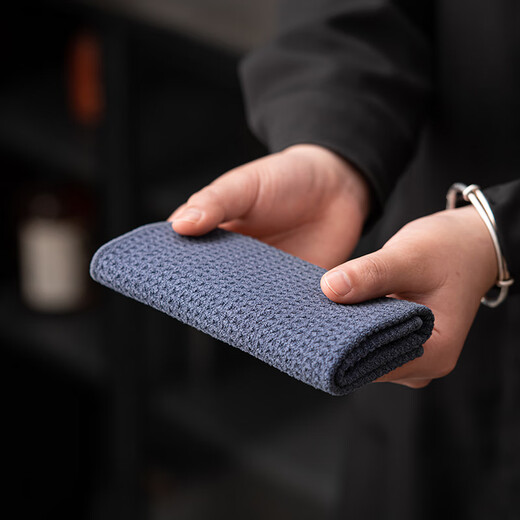 Su's Ceramics sky blue polycotton tea towel absorbent tea tablecloth tea ceremony tea mat Zen dry brew teapot mat