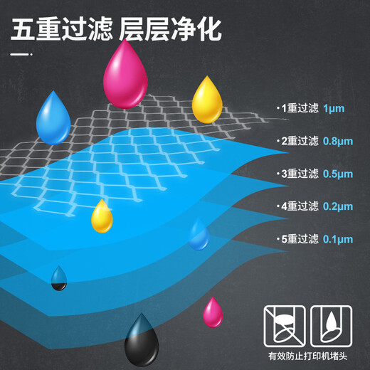 Cypress color is suitable for EPSON T672 ink L130 L1300 L310 L383 L101 ink bin printer Ink bin printer ink four-color set 672 (classic economic version)