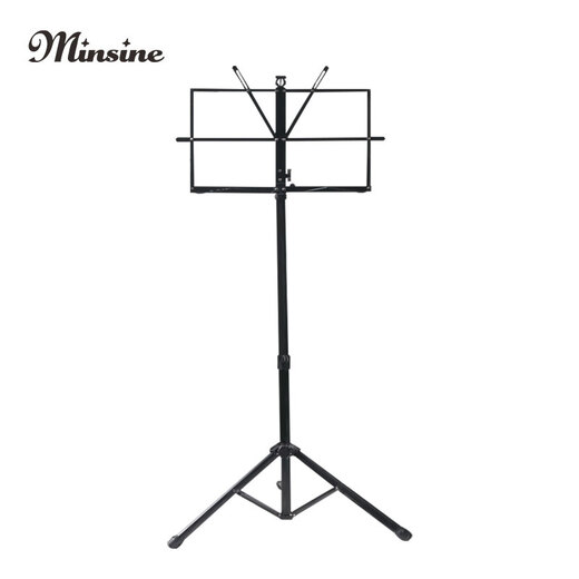 Minsine Universal Bold Liftable Music Stand Guitar Violin Music Stand Guzheng Erhu Music Stand Black Small Music Stand