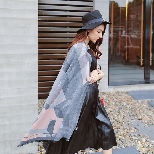 Autumn and winter shawl scarf for women, long long scarf for thick Korean style, long warm and versatile autumn scarf for fashionable and dual purpose, main picture - big shawl