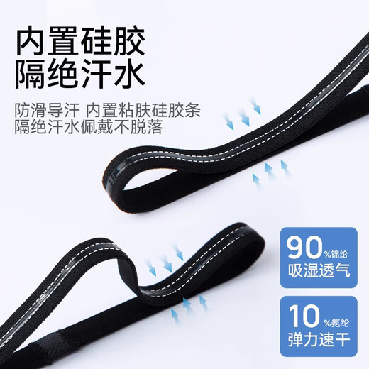 Adidas Sports Hair Band Sweat-Absorbent y Antniperspirant Cinturón para hombres y mujeres que corren de baloncesto Guía de sudor de bádminton con pañuelo con correa para el cabello