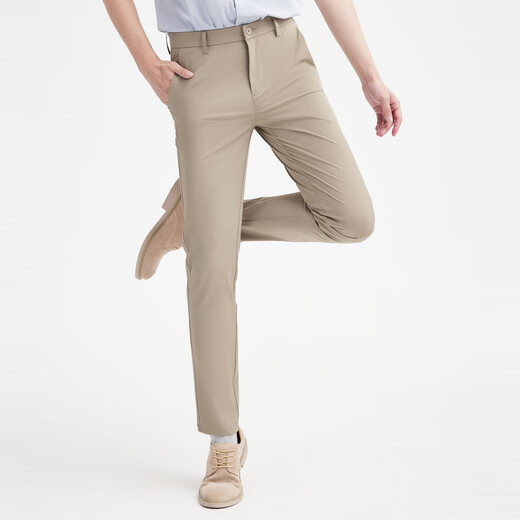 
Seven Wolf [ice skin cool feeling + easy to care] casual pants men's pants new casual thin pleated elastic long pants men 701 (khaki) 1D1D30402025 32 A