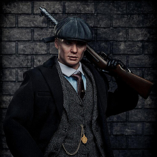 Di Shuqi Peaky Blinders wool octagonal hat men's Razor Party British beret retro literary newsboy hat fashion painter hat black 58-61