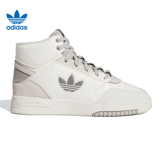 Adidas offizielle Clover-Frauenschuhe 2025 Neue Drop Modetrend High-Top Leder Sports Schuhe Casual Schuhe If2694-Hanyu White/Grey 38
