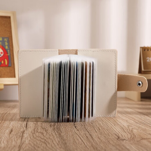 Sac de carte Yupinjia Sac d'identité pour femmes portefeuille courte portefeuille de rangement fraîche mince carte mignonne change tout-en-un pack 26 cartes de poche carte de carte de carte de commerce de carte de visite [chaton]