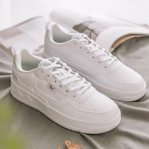 361 Air Force One 361 Damen Brettschuhe Springpaar Schuhe Herren- und Frauenschuhe Dicke einzige kleine weiße Schuhe Sport und Freizeitschuhe 361 Grad Weiß/Umweltgrau-Men's 6623 41