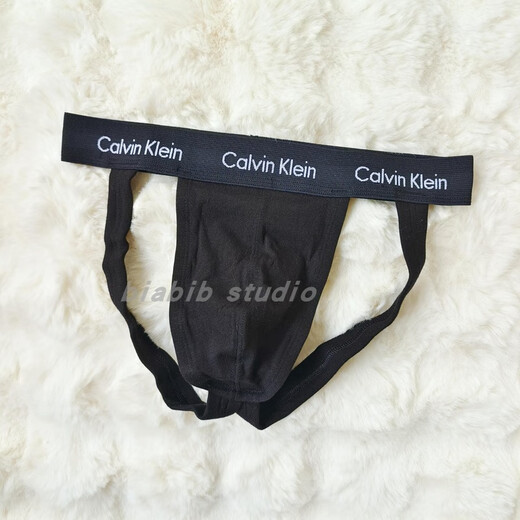 CK/CALVIN KLEIN men's sexy and sexy elastic cotton breathable double thong underwear, set for sale, 6782 black 1 pair, set for sale, no tag packaging, US size S/170cm, suitable for waist circumference 71-76cm