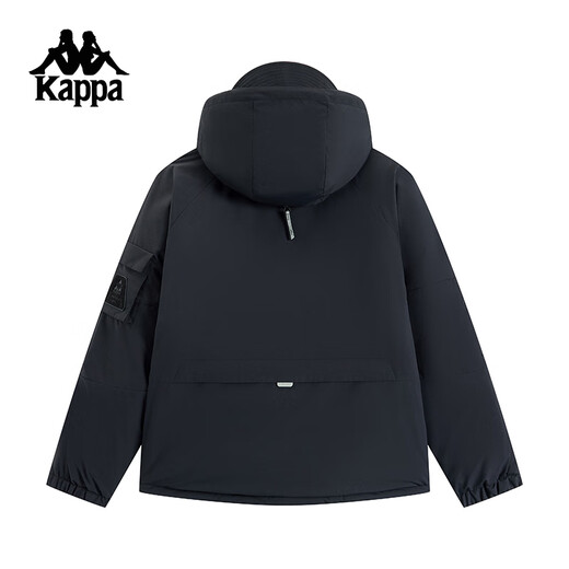 Каппа (Каппа) Новая пара двойная спортивная куртка для женщин для женщин теплой и холодной одежды для мужчин черно-9902 м.