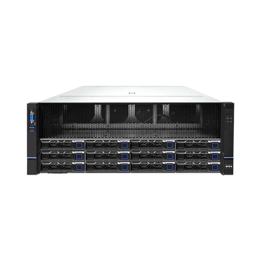 赋欣F828-WE4 DeepSeek服务器 双路EPYC 9004霄龙9654/8卡GPU服务器 深度学习模型训练 4U机架式主机 双路9274F 主频4.05G/24核48线程 RTX 3090 