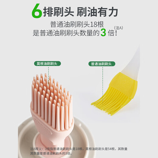 Baijie oil brush integrated bottle silicone retractable oil brush food grade oil brush pancake barbecue brush oil pot seasoning bottle