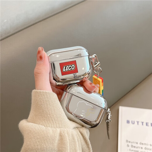 Fantasia air.pods pro2 protective cover Apple air.pods 3rd generation earphones and phone protective cover Trendy brand building blocks Apple Bluetooth earphones second and third generation cases White line Pikachu + tail pendant Apple AirPods Pro3 latest model