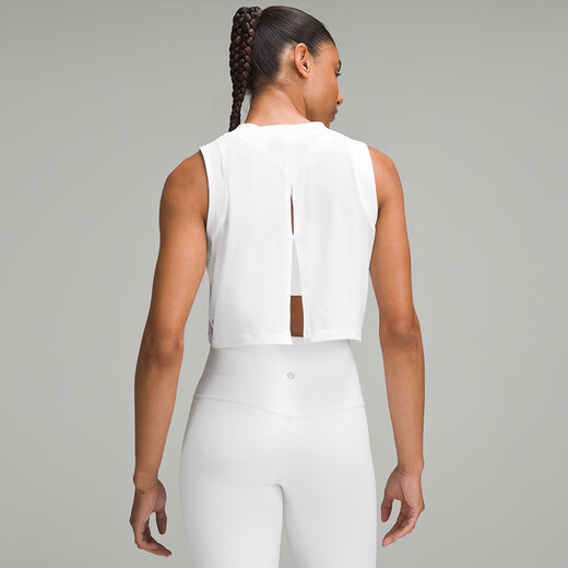 Lululemon丨Flow Y women's sports two-in-one short vest LW1CMYS white S /6