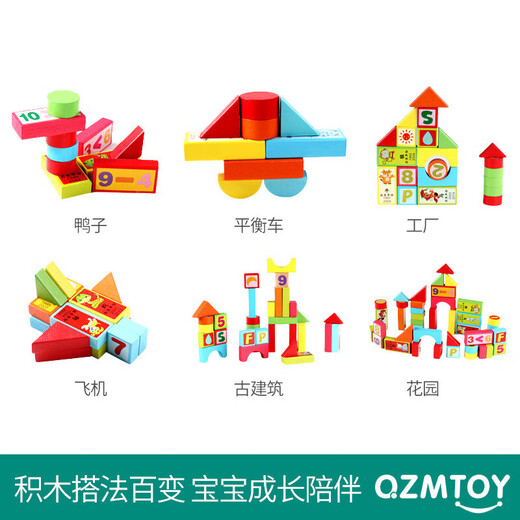 
QZM Scene Building Blocks Digital Letters Wooden Literacy Early Education Wooden Girl Toy Assembly Building Blocks Digital Letters Zodiac Building Blocks