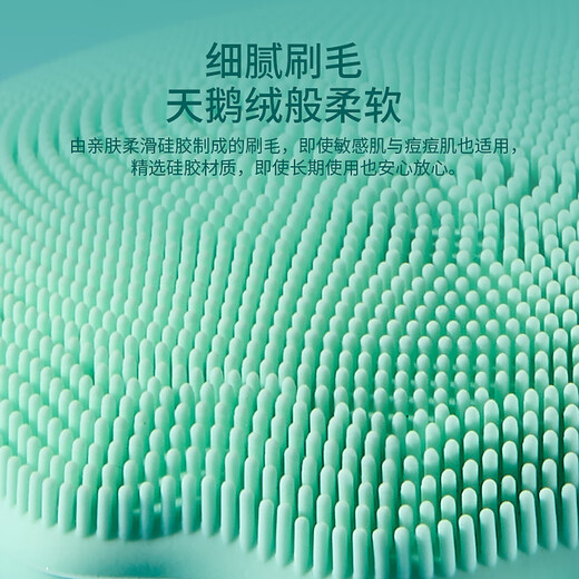 Gerllo Facial Cleansing Instrument Electric Pore Cleansing Facial Washing Instrument as a Birthday Gift for My Girlfriend Mint Green High Frequency Vibration 5-level Adjustment