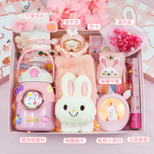 女孩生日礼物7-14岁女童高档实用的10岁7岁8岁小学生12岁儿童玩具 粉色公主礼盒十六